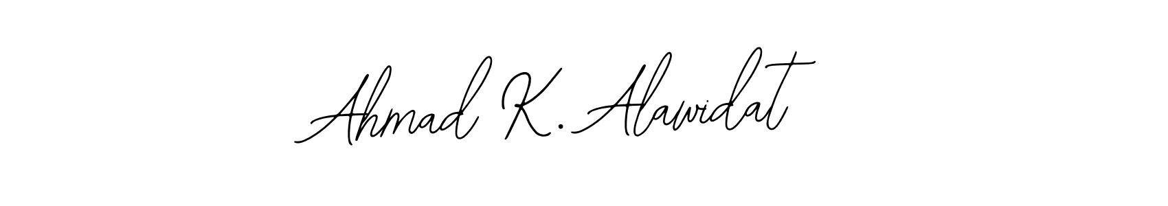 Use a signature maker to create a handwritten signature online. With this signature software, you can design (Bearetta-2O07w) your own signature for name Ahmad K. Alawidat. Ahmad K. Alawidat signature style 12 images and pictures png