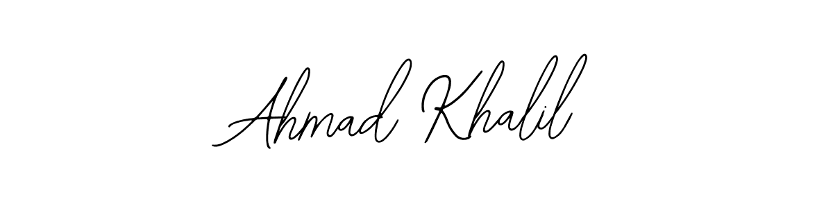 How to Draw Ahmad Khalil signature style? Bearetta-2O07w is a latest design signature styles for name Ahmad Khalil. Ahmad Khalil signature style 12 images and pictures png