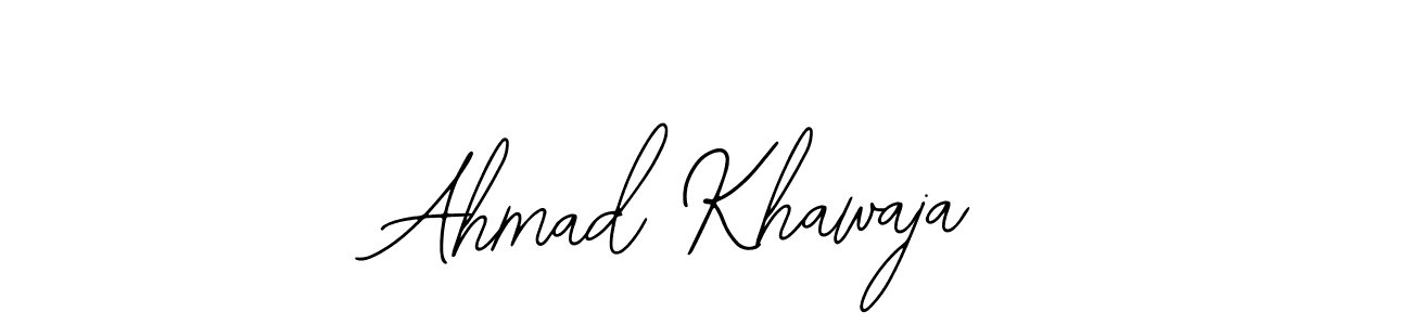 How to make Ahmad Khawaja signature? Bearetta-2O07w is a professional autograph style. Create handwritten signature for Ahmad Khawaja name. Ahmad Khawaja signature style 12 images and pictures png