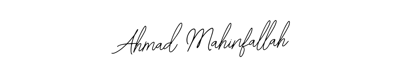 Design your own signature with our free online signature maker. With this signature software, you can create a handwritten (Bearetta-2O07w) signature for name Ahmad Mahinfallah. Ahmad Mahinfallah signature style 12 images and pictures png