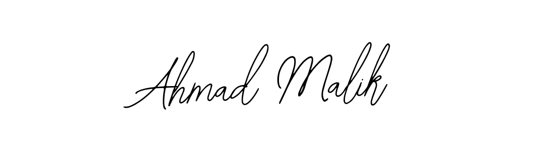How to make Ahmad Malik name signature. Use Bearetta-2O07w style for creating short signs online. This is the latest handwritten sign. Ahmad Malik signature style 12 images and pictures png