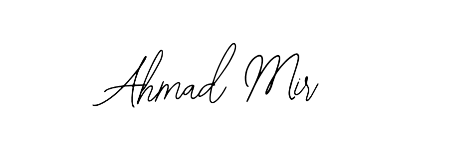 How to make Ahmad Mir name signature. Use Bearetta-2O07w style for creating short signs online. This is the latest handwritten sign. Ahmad Mir signature style 12 images and pictures png