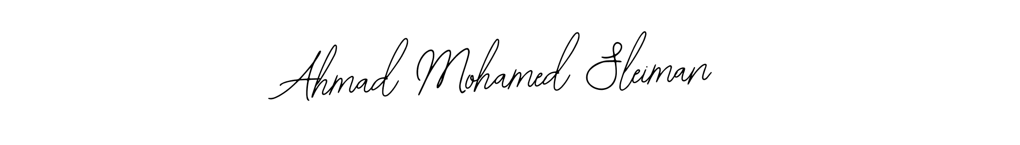 Use a signature maker to create a handwritten signature online. With this signature software, you can design (Bearetta-2O07w) your own signature for name Ahmad Mohamed Sleiman. Ahmad Mohamed Sleiman signature style 12 images and pictures png