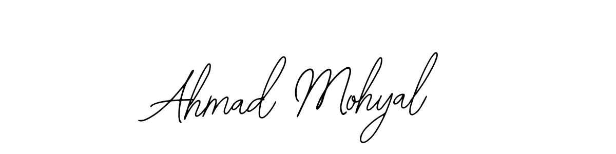 How to make Ahmad Mohyal name signature. Use Bearetta-2O07w style for creating short signs online. This is the latest handwritten sign. Ahmad Mohyal signature style 12 images and pictures png