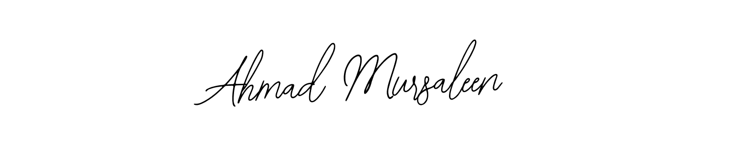 Design your own signature with our free online signature maker. With this signature software, you can create a handwritten (Bearetta-2O07w) signature for name Ahmad Mursaleen. Ahmad Mursaleen signature style 12 images and pictures png