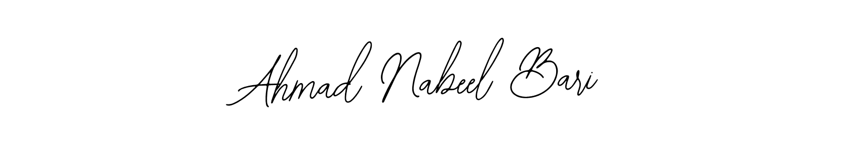 See photos of Ahmad Nabeel Bari official signature by Spectra . Check more albums & portfolios. Read reviews & check more about Bearetta-2O07w font. Ahmad Nabeel Bari signature style 12 images and pictures png