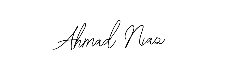 Also You can easily find your signature by using the search form. We will create Ahmad Niaz name handwritten signature images for you free of cost using Bearetta-2O07w sign style. Ahmad Niaz signature style 12 images and pictures png