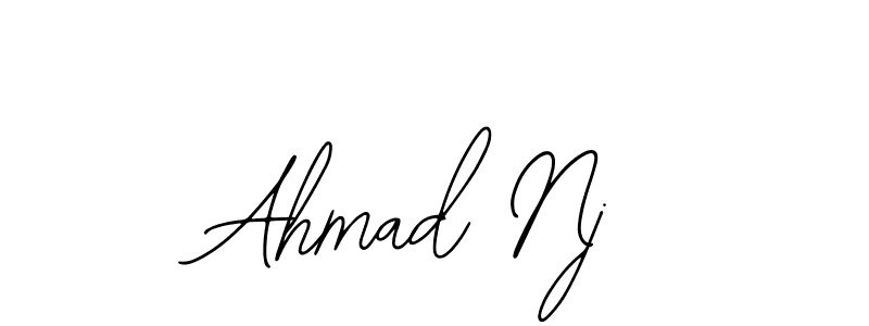 How to make Ahmad Nj signature? Bearetta-2O07w is a professional autograph style. Create handwritten signature for Ahmad Nj name. Ahmad Nj signature style 12 images and pictures png