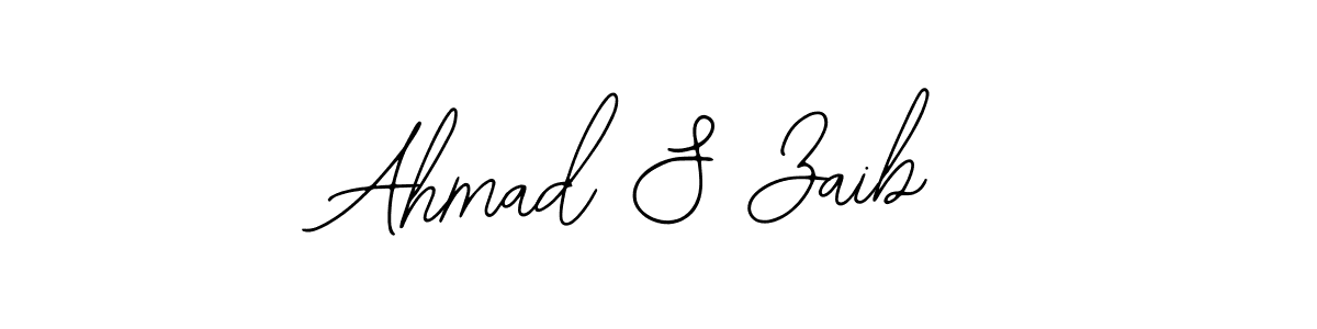 Make a beautiful signature design for name Ahmad S Zaib. With this signature (Bearetta-2O07w) style, you can create a handwritten signature for free. Ahmad S Zaib signature style 12 images and pictures png