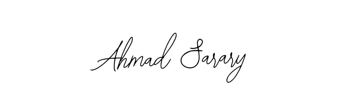 Design your own signature with our free online signature maker. With this signature software, you can create a handwritten (Bearetta-2O07w) signature for name Ahmad Sarary. Ahmad Sarary signature style 12 images and pictures png