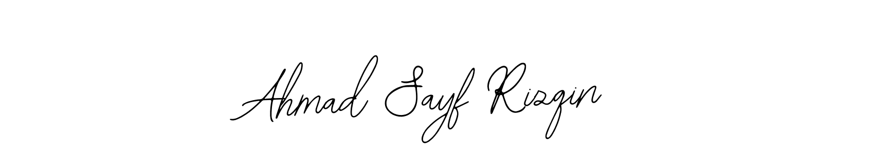 It looks lik you need a new signature style for name Ahmad Sayf Rizqin. Design unique handwritten (Bearetta-2O07w) signature with our free signature maker in just a few clicks. Ahmad Sayf Rizqin signature style 12 images and pictures png