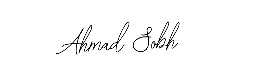 Design your own signature with our free online signature maker. With this signature software, you can create a handwritten (Bearetta-2O07w) signature for name Ahmad Sobh. Ahmad Sobh signature style 12 images and pictures png