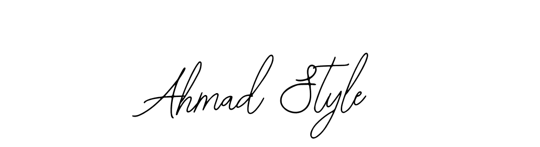Design your own signature with our free online signature maker. With this signature software, you can create a handwritten (Bearetta-2O07w) signature for name Ahmad Style. Ahmad Style signature style 12 images and pictures png