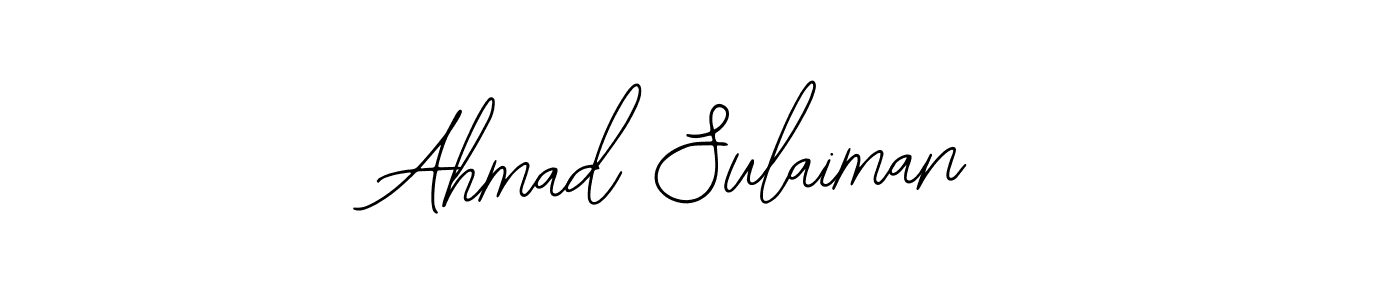 It looks lik you need a new signature style for name Ahmad Sulaiman. Design unique handwritten (Bearetta-2O07w) signature with our free signature maker in just a few clicks. Ahmad Sulaiman signature style 12 images and pictures png