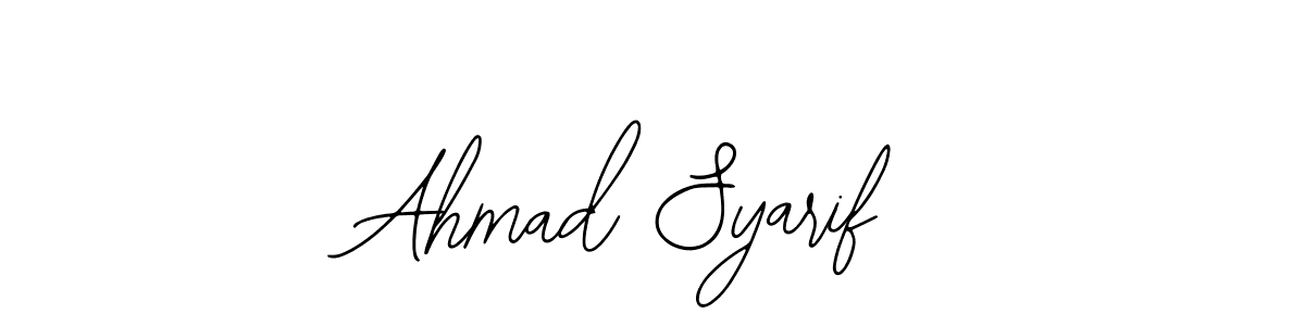 Ahmad Syarif stylish signature style. Best Handwritten Sign (Bearetta-2O07w) for my name. Handwritten Signature Collection Ideas for my name Ahmad Syarif. Ahmad Syarif signature style 12 images and pictures png