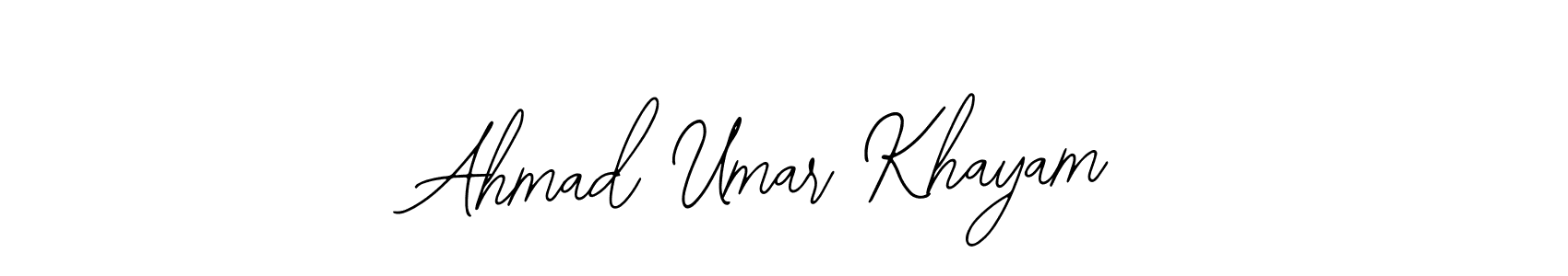 if you are searching for the best signature style for your name Ahmad Umar Khayam. so please give up your signature search. here we have designed multiple signature styles  using Bearetta-2O07w. Ahmad Umar Khayam signature style 12 images and pictures png