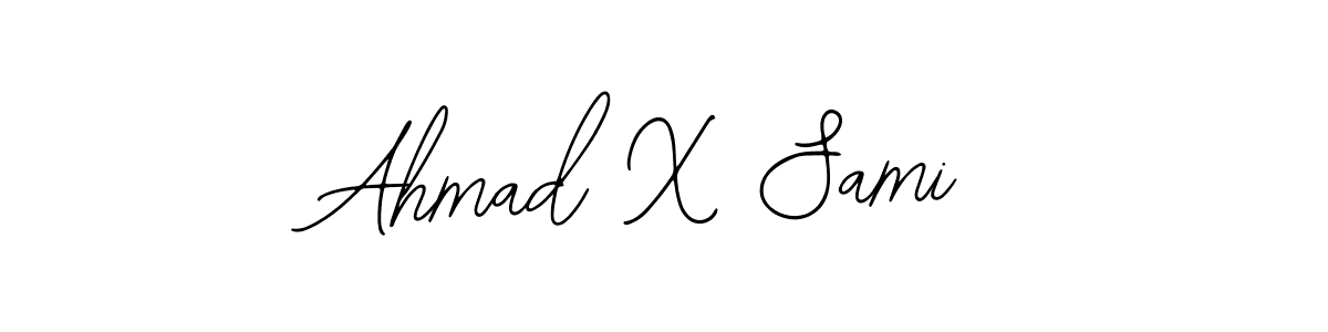 Create a beautiful signature design for name Ahmad X Sami. With this signature (Bearetta-2O07w) fonts, you can make a handwritten signature for free. Ahmad X Sami signature style 12 images and pictures png