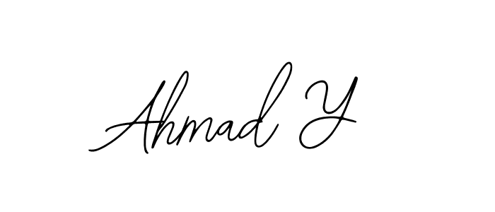 if you are searching for the best signature style for your name Ahmad Y. so please give up your signature search. here we have designed multiple signature styles  using Bearetta-2O07w. Ahmad Y signature style 12 images and pictures png