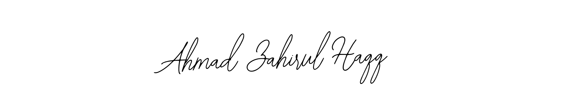 Make a beautiful signature design for name Ahmad Zahirul Haqq. With this signature (Bearetta-2O07w) style, you can create a handwritten signature for free. Ahmad Zahirul Haqq signature style 12 images and pictures png