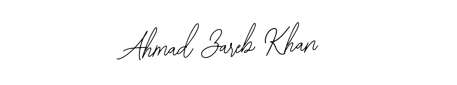 This is the best signature style for the Ahmad Zareb Khan name. Also you like these signature font (Bearetta-2O07w). Mix name signature. Ahmad Zareb Khan signature style 12 images and pictures png