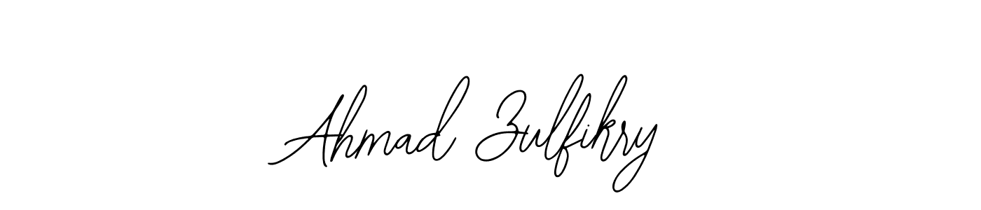 You should practise on your own different ways (Bearetta-2O07w) to write your name (Ahmad Zulfikry) in signature. don't let someone else do it for you. Ahmad Zulfikry signature style 12 images and pictures png