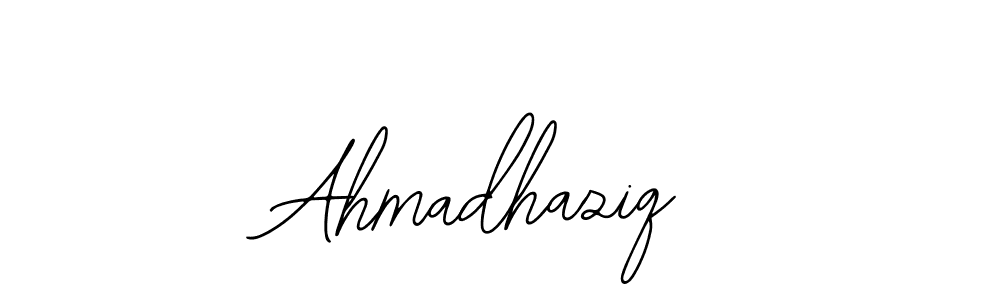 Ahmadhaziq stylish signature style. Best Handwritten Sign (Bearetta-2O07w) for my name. Handwritten Signature Collection Ideas for my name Ahmadhaziq. Ahmadhaziq signature style 12 images and pictures png