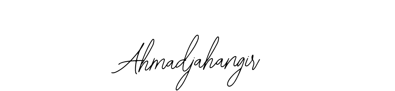 How to make Ahmadjahangir name signature. Use Bearetta-2O07w style for creating short signs online. This is the latest handwritten sign. Ahmadjahangir signature style 12 images and pictures png