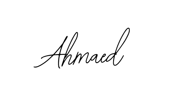 You should practise on your own different ways (Bearetta-2O07w) to write your name (Ahmaed) in signature. don't let someone else do it for you. Ahmaed signature style 12 images and pictures png