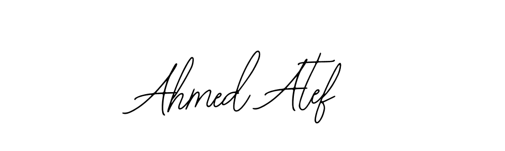 Use a signature maker to create a handwritten signature online. With this signature software, you can design (Bearetta-2O07w) your own signature for name Ahmed Atef. Ahmed Atef signature style 12 images and pictures png