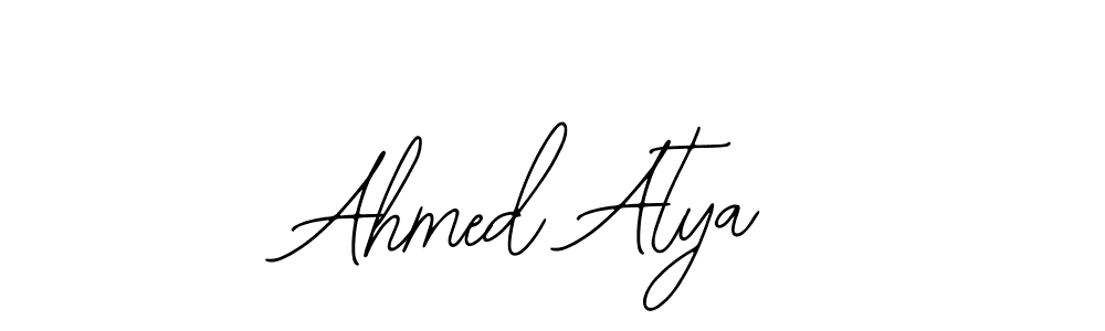 This is the best signature style for the Ahmed Atya name. Also you like these signature font (Bearetta-2O07w). Mix name signature. Ahmed Atya signature style 12 images and pictures png