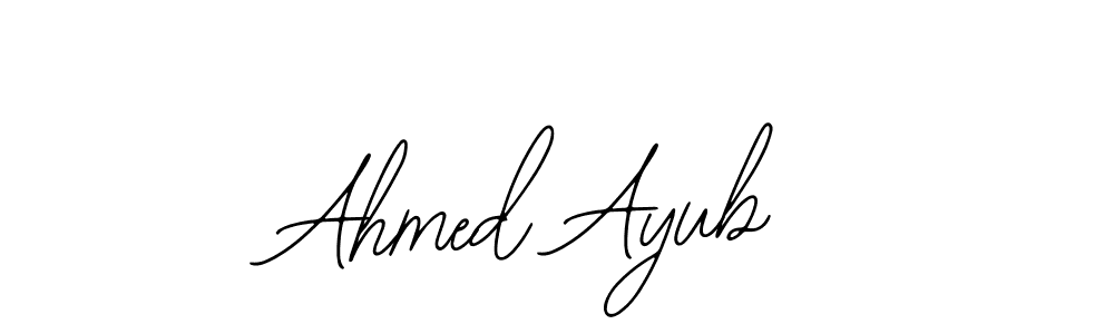 How to make Ahmed Ayub name signature. Use Bearetta-2O07w style for creating short signs online. This is the latest handwritten sign. Ahmed Ayub signature style 12 images and pictures png