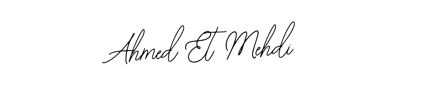 Create a beautiful signature design for name Ahmed Et Mehdi. With this signature (Bearetta-2O07w) fonts, you can make a handwritten signature for free. Ahmed Et Mehdi signature style 12 images and pictures png