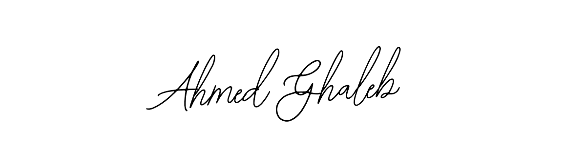 How to make Ahmed Ghaleb name signature. Use Bearetta-2O07w style for creating short signs online. This is the latest handwritten sign. Ahmed Ghaleb signature style 12 images and pictures png