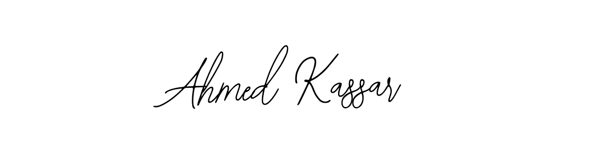 How to make Ahmed Kassar name signature. Use Bearetta-2O07w style for creating short signs online. This is the latest handwritten sign. Ahmed Kassar signature style 12 images and pictures png