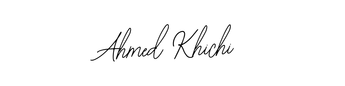 Make a beautiful signature design for name Ahmed Khichi. With this signature (Bearetta-2O07w) style, you can create a handwritten signature for free. Ahmed Khichi signature style 12 images and pictures png