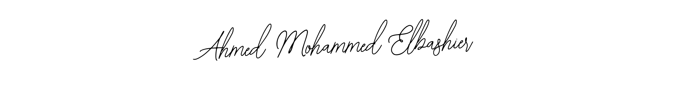 The best way (Bearetta-2O07w) to make a short signature is to pick only two or three words in your name. The name Ahmed Mohammed Elbashier include a total of six letters. For converting this name. Ahmed Mohammed Elbashier signature style 12 images and pictures png