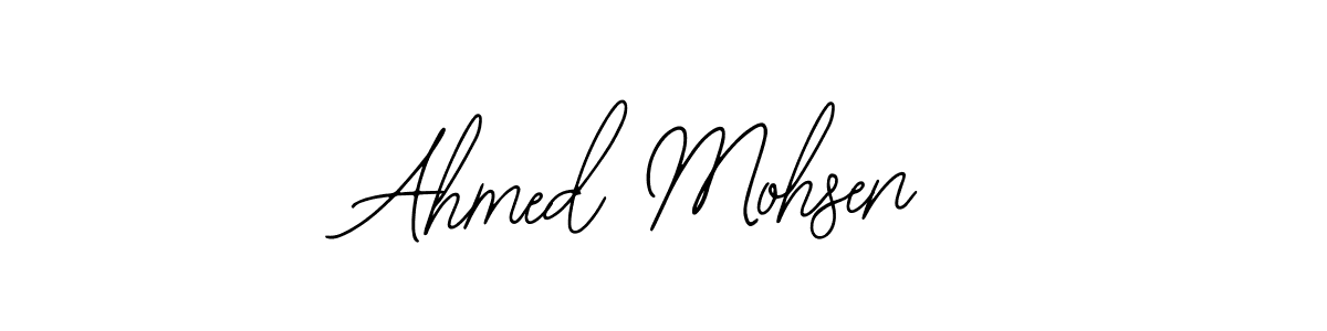 How to make Ahmed Mohsen name signature. Use Bearetta-2O07w style for creating short signs online. This is the latest handwritten sign. Ahmed Mohsen signature style 12 images and pictures png