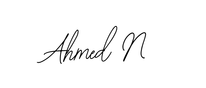 How to Draw Ahmed N signature style? Bearetta-2O07w is a latest design signature styles for name Ahmed N. Ahmed N signature style 12 images and pictures png