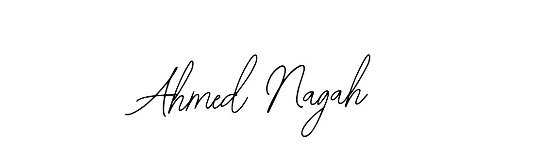 The best way (Bearetta-2O07w) to make a short signature is to pick only two or three words in your name. The name Ahmed Nagah include a total of six letters. For converting this name. Ahmed Nagah signature style 12 images and pictures png