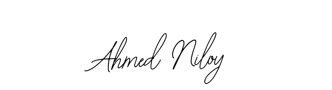 Bearetta-2O07w is a professional signature style that is perfect for those who want to add a touch of class to their signature. It is also a great choice for those who want to make their signature more unique. Get Ahmed Niloy name to fancy signature for free. Ahmed Niloy signature style 12 images and pictures png