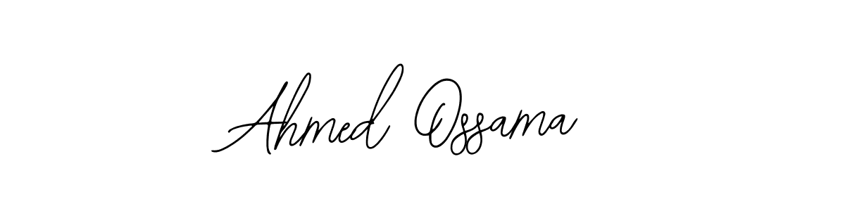 Similarly Bearetta-2O07w is the best handwritten signature design. Signature creator online .You can use it as an online autograph creator for name Ahmed Ossama. Ahmed Ossama signature style 12 images and pictures png