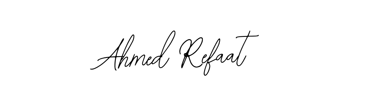 How to make Ahmed Refaat name signature. Use Bearetta-2O07w style for creating short signs online. This is the latest handwritten sign. Ahmed Refaat signature style 12 images and pictures png