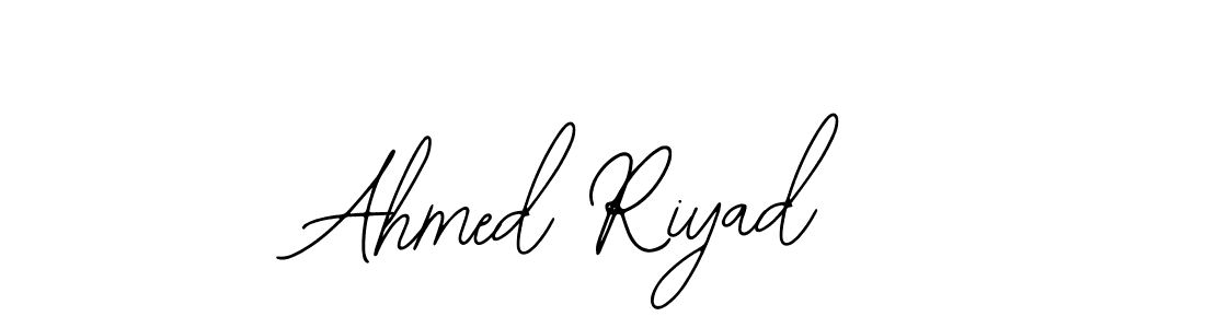 You should practise on your own different ways (Bearetta-2O07w) to write your name (Ahmed Riyad) in signature. don't let someone else do it for you. Ahmed Riyad signature style 12 images and pictures png