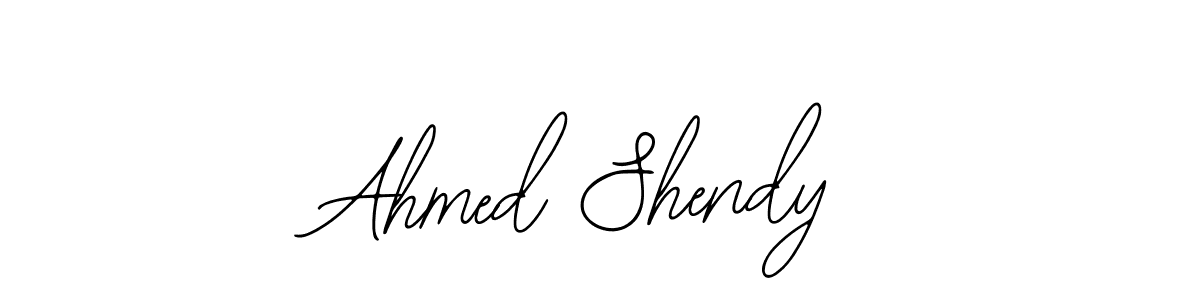 How to make Ahmed Shendy signature? Bearetta-2O07w is a professional autograph style. Create handwritten signature for Ahmed Shendy name. Ahmed Shendy signature style 12 images and pictures png