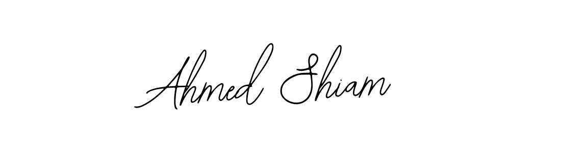The best way (Bearetta-2O07w) to make a short signature is to pick only two or three words in your name. The name Ahmed Shiam include a total of six letters. For converting this name. Ahmed Shiam signature style 12 images and pictures png