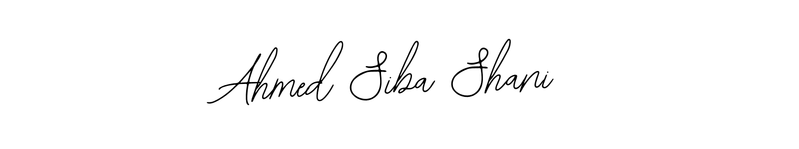 This is the best signature style for the Ahmed Siba Shani name. Also you like these signature font (Bearetta-2O07w). Mix name signature. Ahmed Siba Shani signature style 12 images and pictures png