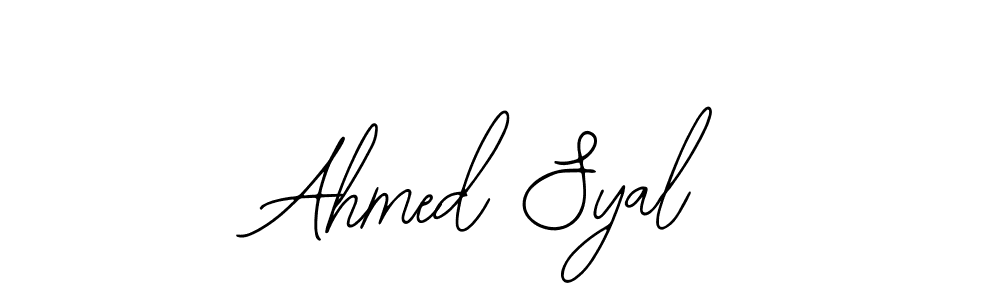 Bearetta-2O07w is a professional signature style that is perfect for those who want to add a touch of class to their signature. It is also a great choice for those who want to make their signature more unique. Get Ahmed Syal name to fancy signature for free. Ahmed Syal signature style 12 images and pictures png