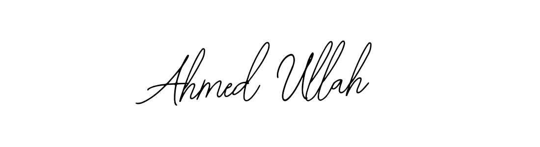 How to make Ahmed Ullah name signature. Use Bearetta-2O07w style for creating short signs online. This is the latest handwritten sign. Ahmed Ullah signature style 12 images and pictures png