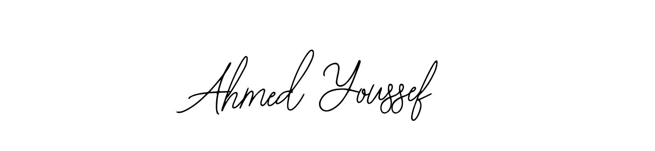 Bearetta-2O07w is a professional signature style that is perfect for those who want to add a touch of class to their signature. It is also a great choice for those who want to make their signature more unique. Get Ahmed Youssef name to fancy signature for free. Ahmed Youssef signature style 12 images and pictures png