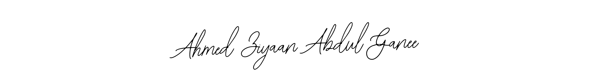 Make a beautiful signature design for name Ahmed Ziyaan Abdul Ganee. With this signature (Bearetta-2O07w) style, you can create a handwritten signature for free. Ahmed Ziyaan Abdul Ganee signature style 12 images and pictures png